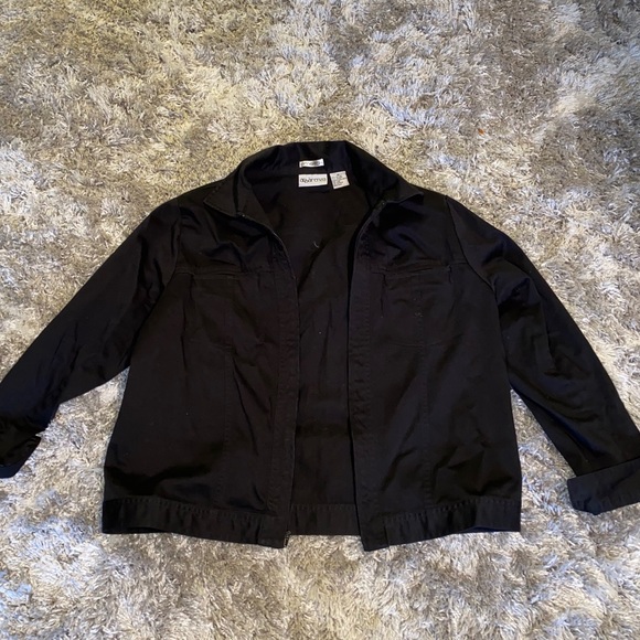 Black jean jacket - Picture 3 of 4